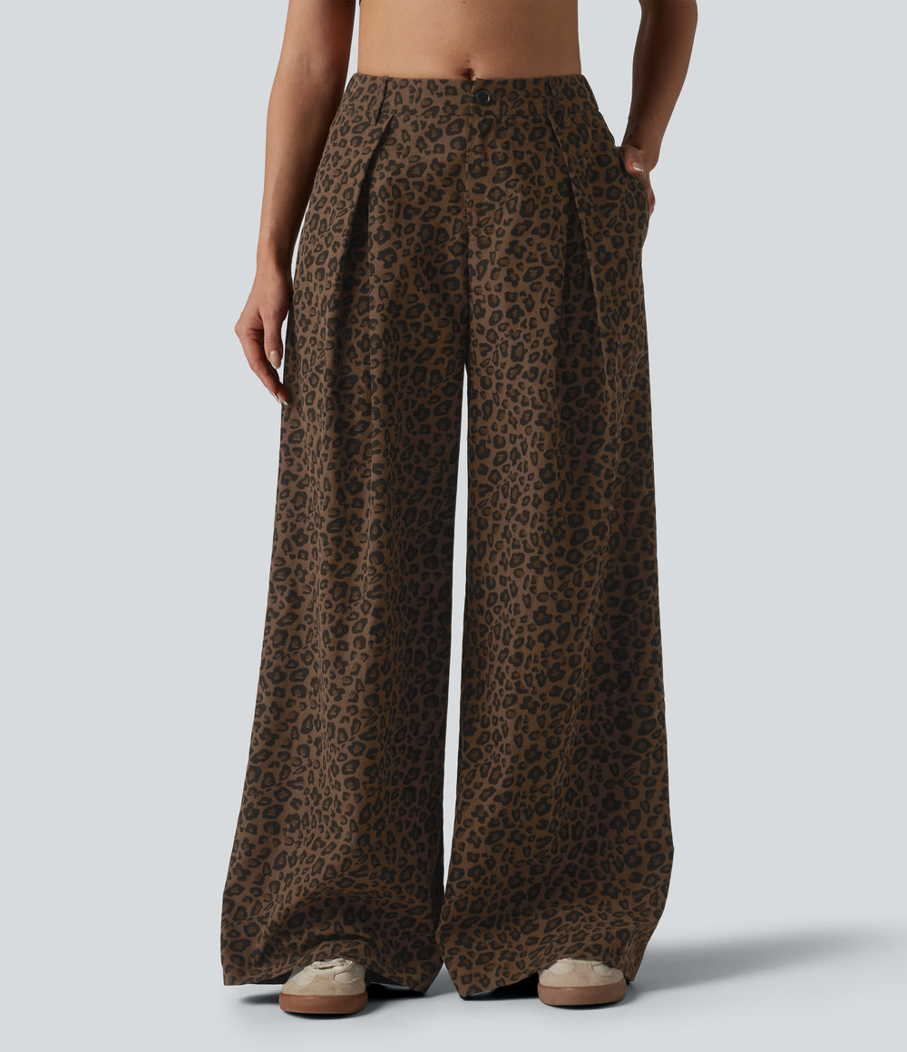 Freya Pants — Caramel Leopard