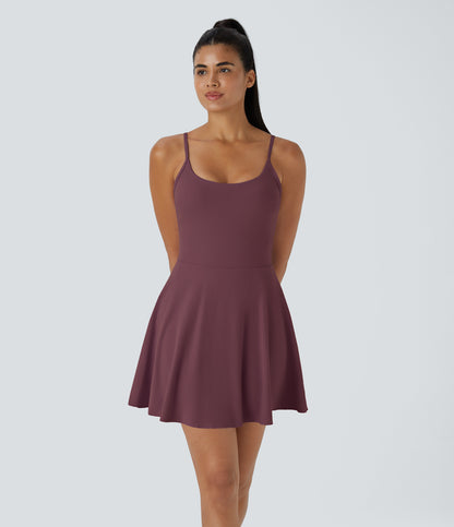 Lyra Dress — Red Mahogany