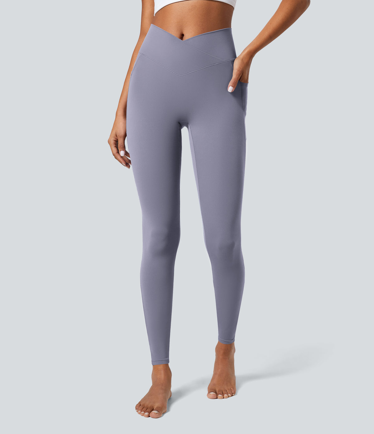 Petal Legging — Muted Brown