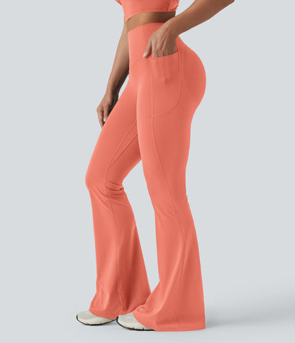 Mae Flare Legging — Fusion Coral