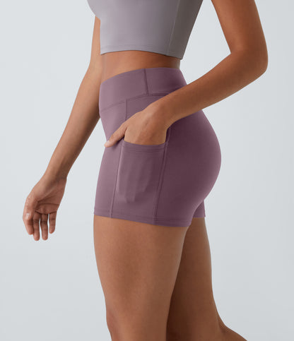 Hazel Biker Short — Elderberry