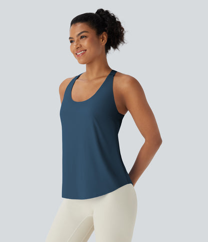 Elise Tank — Majolica Blue