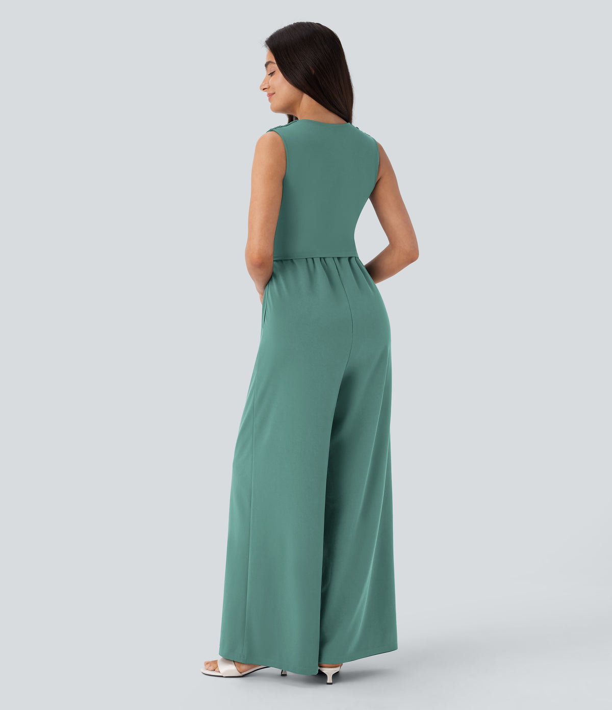 Celine Jumpsuit — Oil Blue