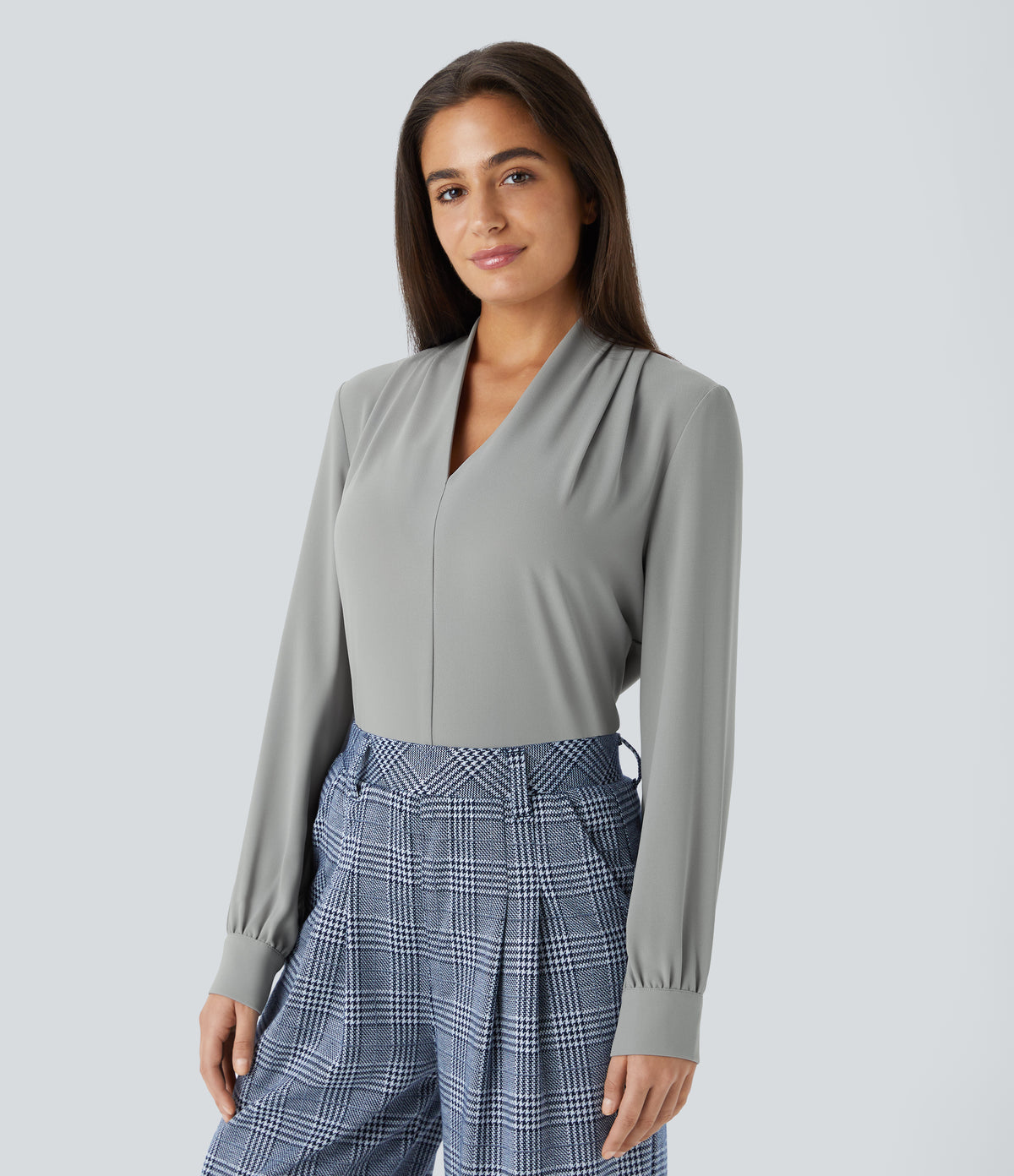 Verena Blouse — Mist Grey