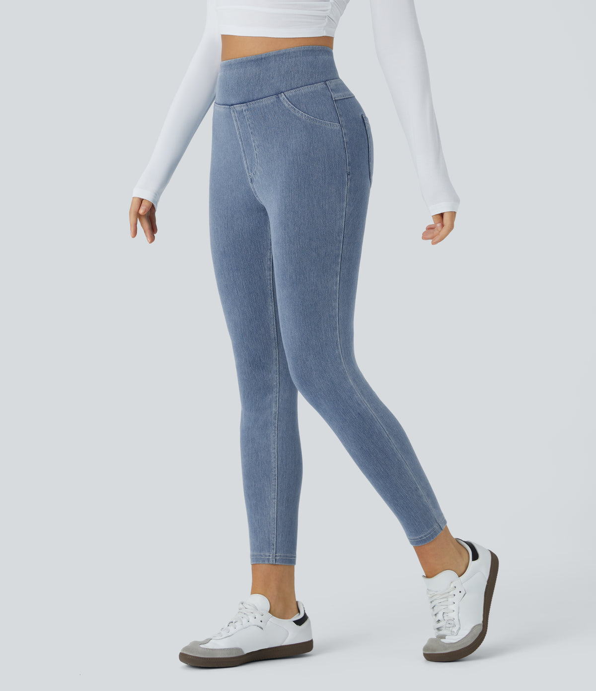Livia Legging — Ice Crevice Denim