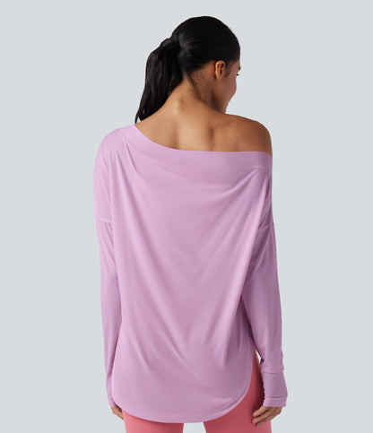 Isadora Long-Sleeve Top — Orchid Bouquet