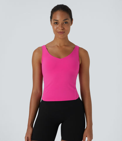 Daisy Tank — Warm Mid Blue