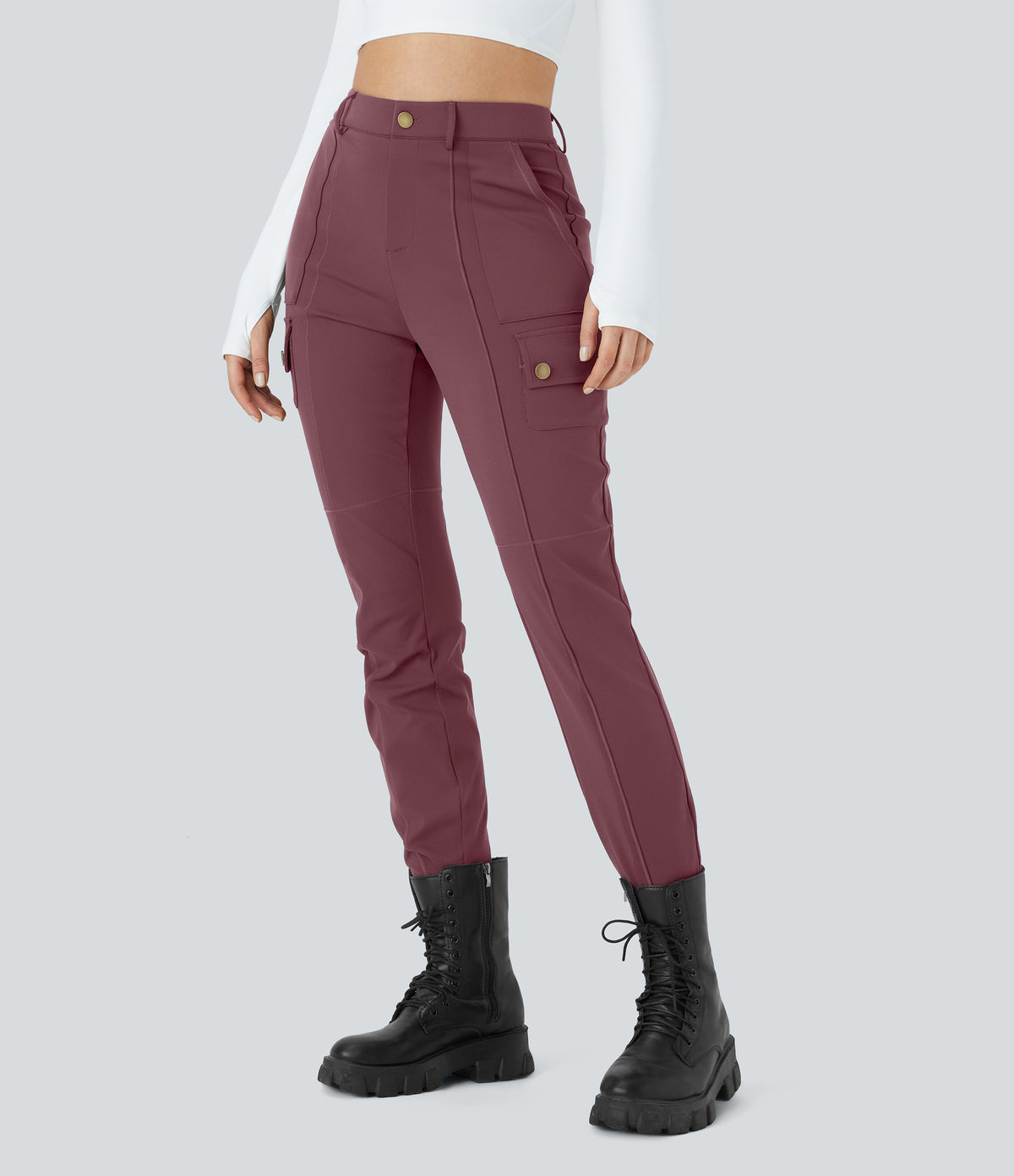 Cassia Pants — Red Mahogany