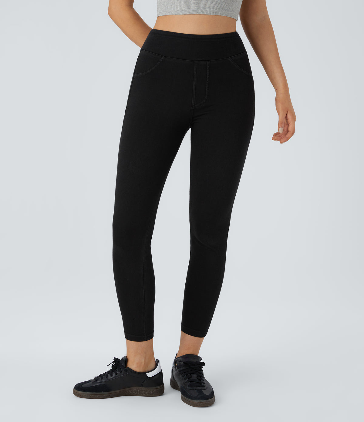 Livia Legging — Black Denim