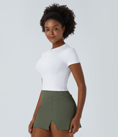 Romy Zip Top — White