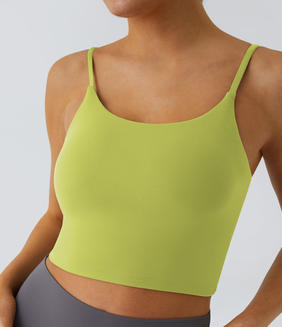 Luma Crop Top — Frosty Green