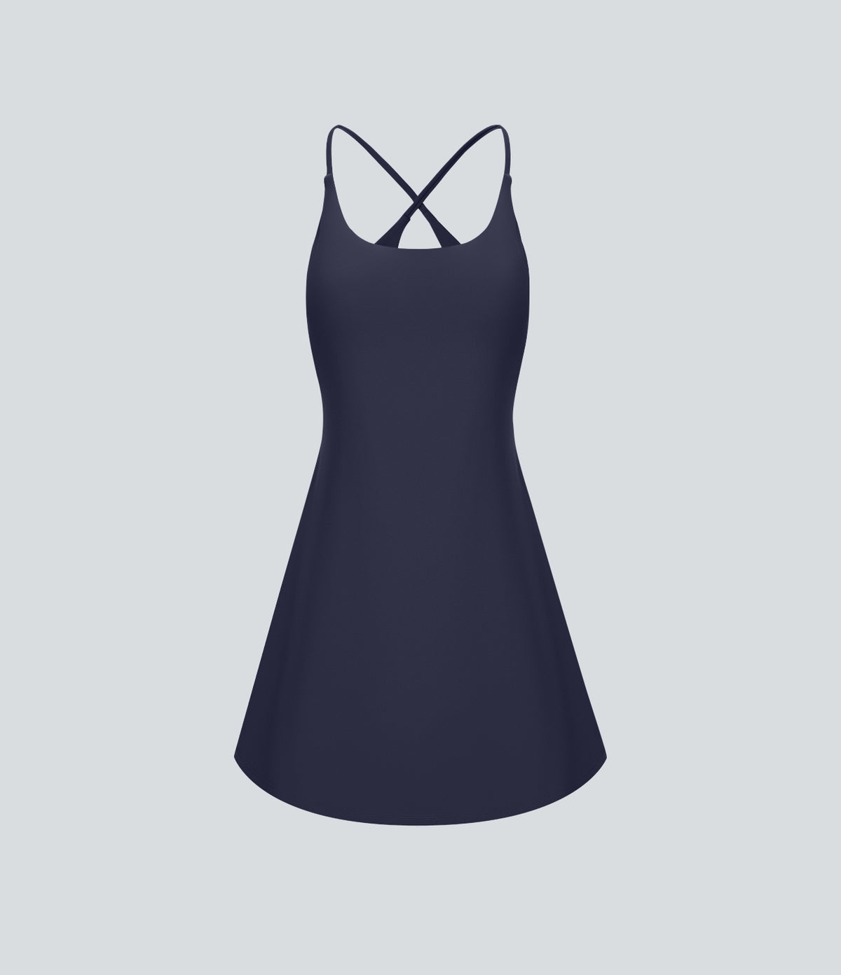 Petal Dress — Warm Mid Blue