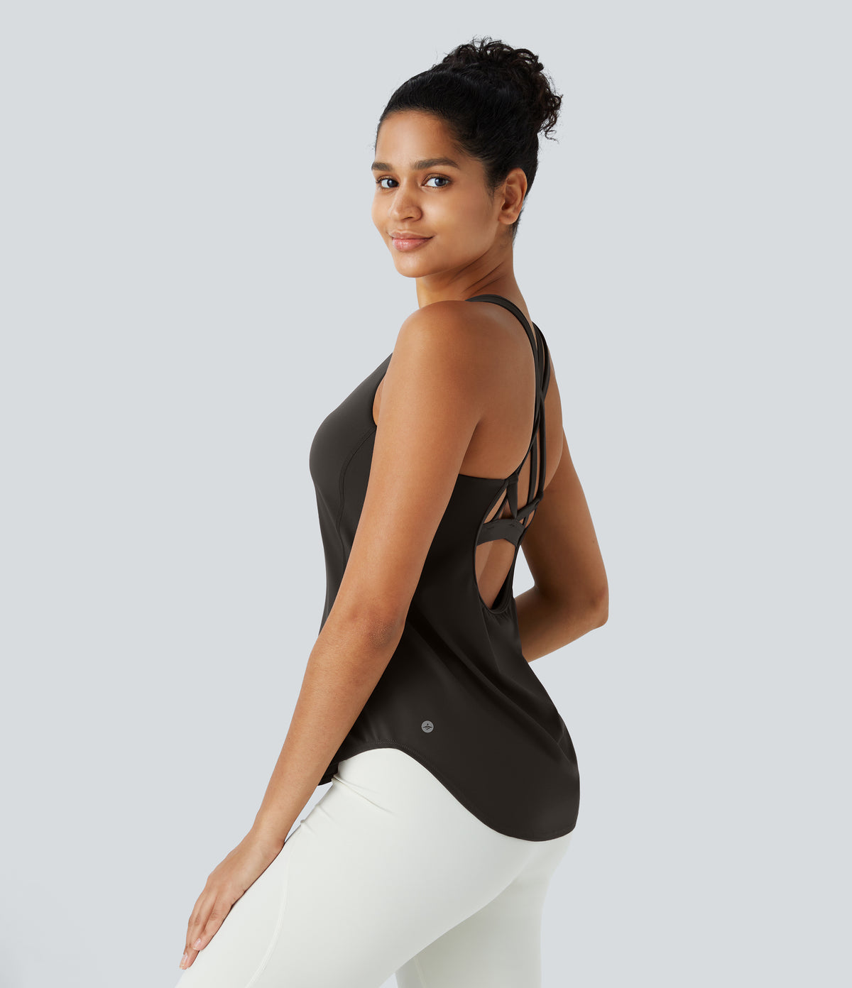 Maia Tank — Hazelnut Black