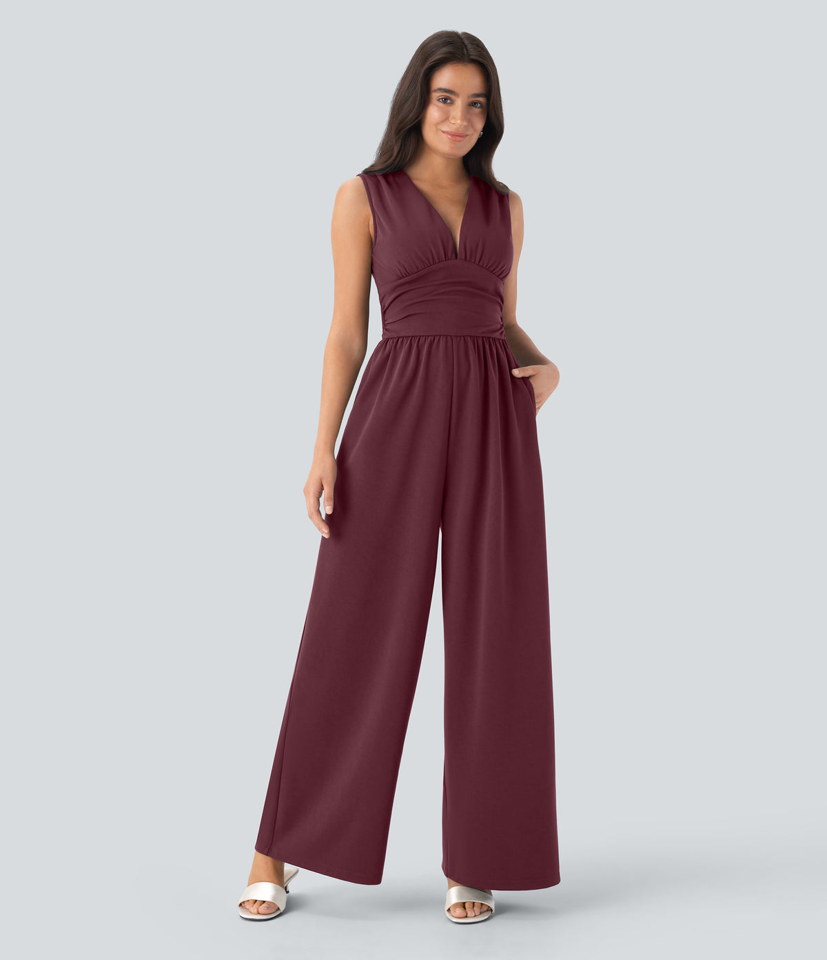 Celine Jumpsuit — Zinfandel