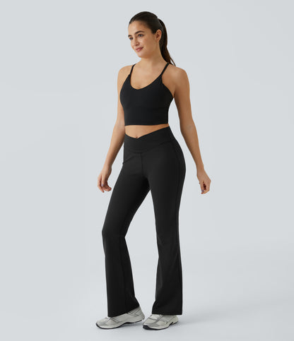 Petal Flare Legging — Black