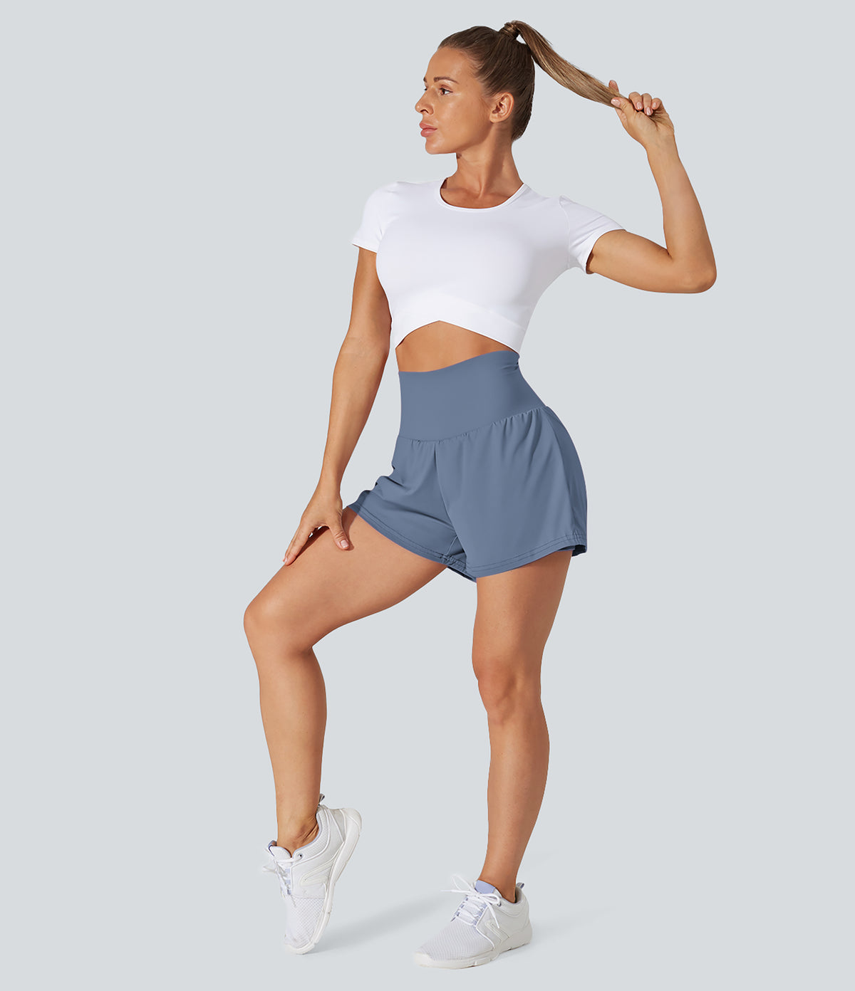 Breeze Short — Egret
