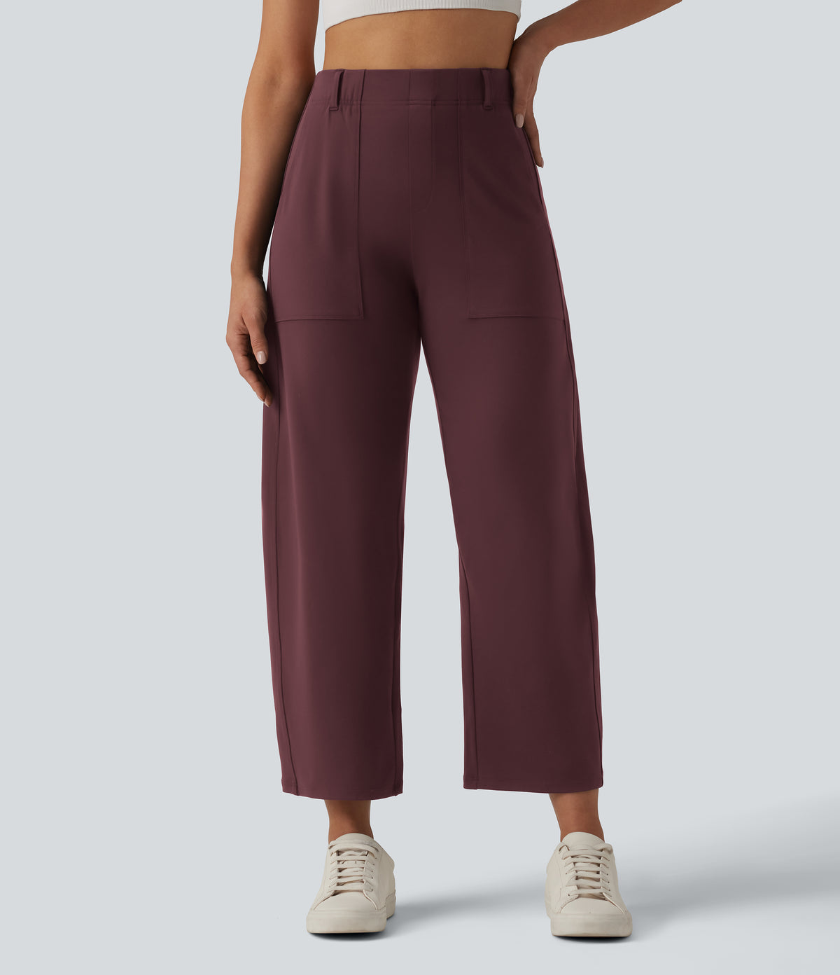 Leonie Pants — Red Mahogany