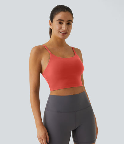 Luma Crop Top — Blue Spruce