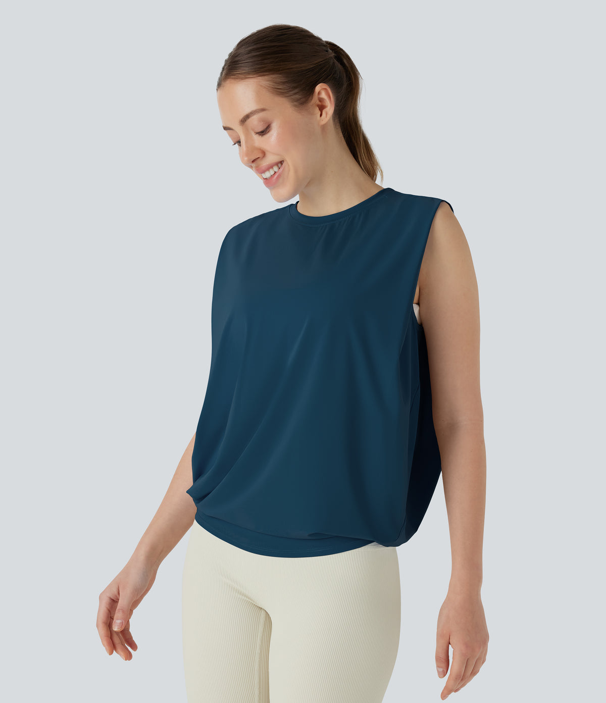 Lucia Tank — Majolica Blue