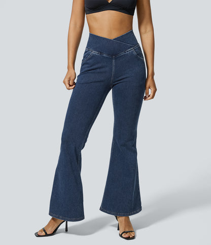 Lana Jeans — Washed Denim Navy Blue