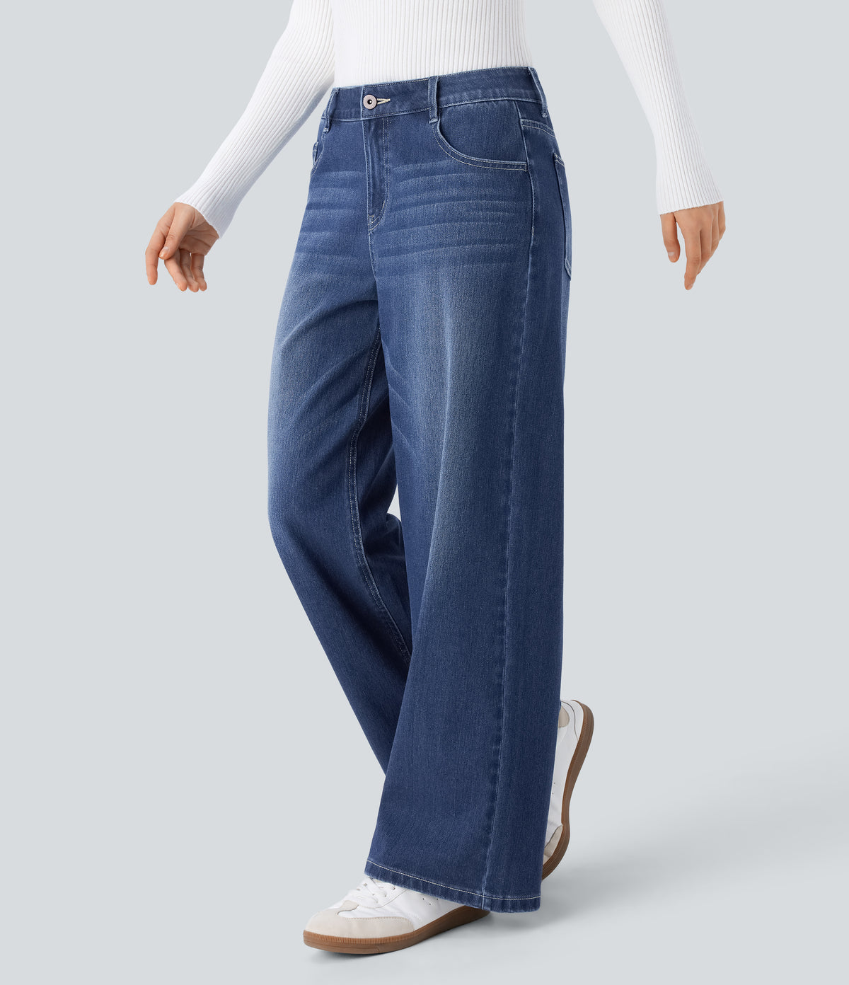 Moira Jeans — Paint Blue Denim