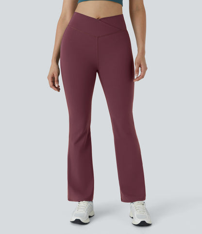 Petal Flare Legging — Midnight Blue