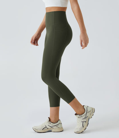 Rhea Capri Legging — Deep Woodland Green