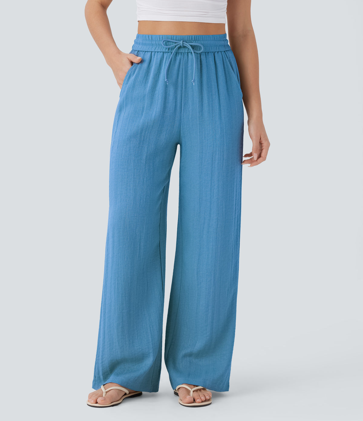 Lavinia Pants — Azure Blue