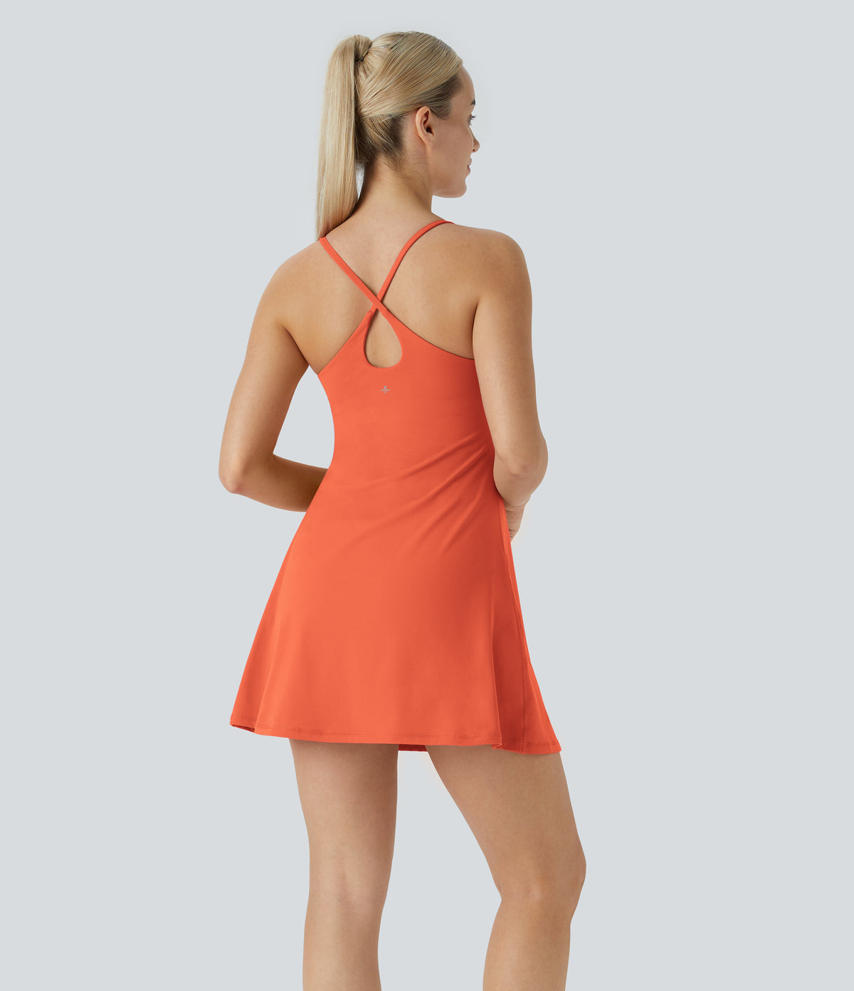 Petal Dress — Mars Red
