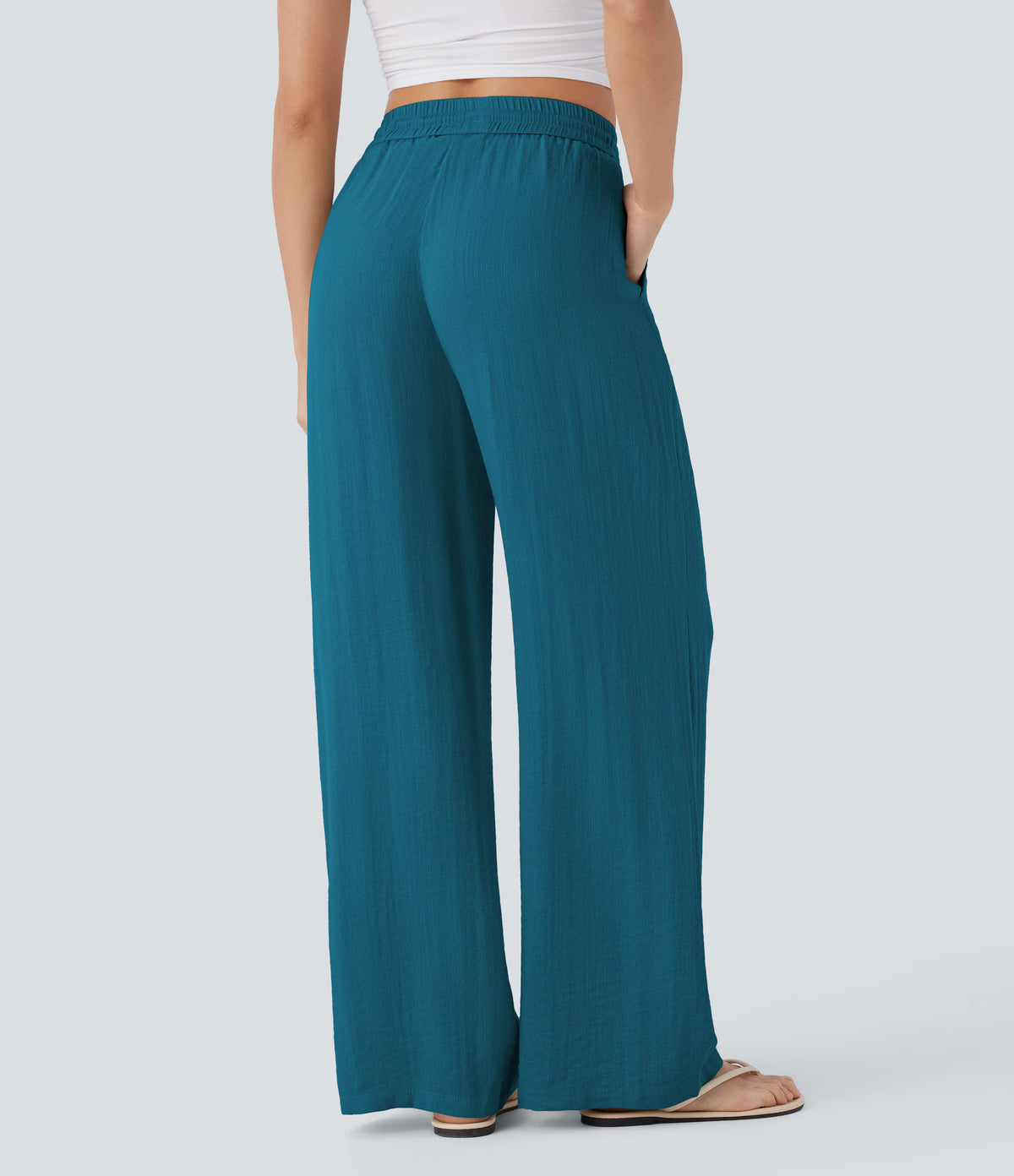 Lavinia Pants — Crystal Teal