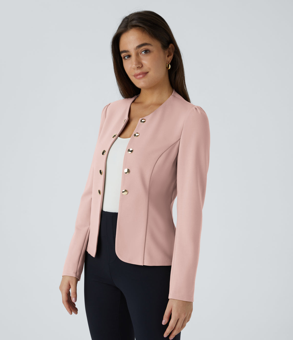 Faye Blazer — Light Elegant Pink