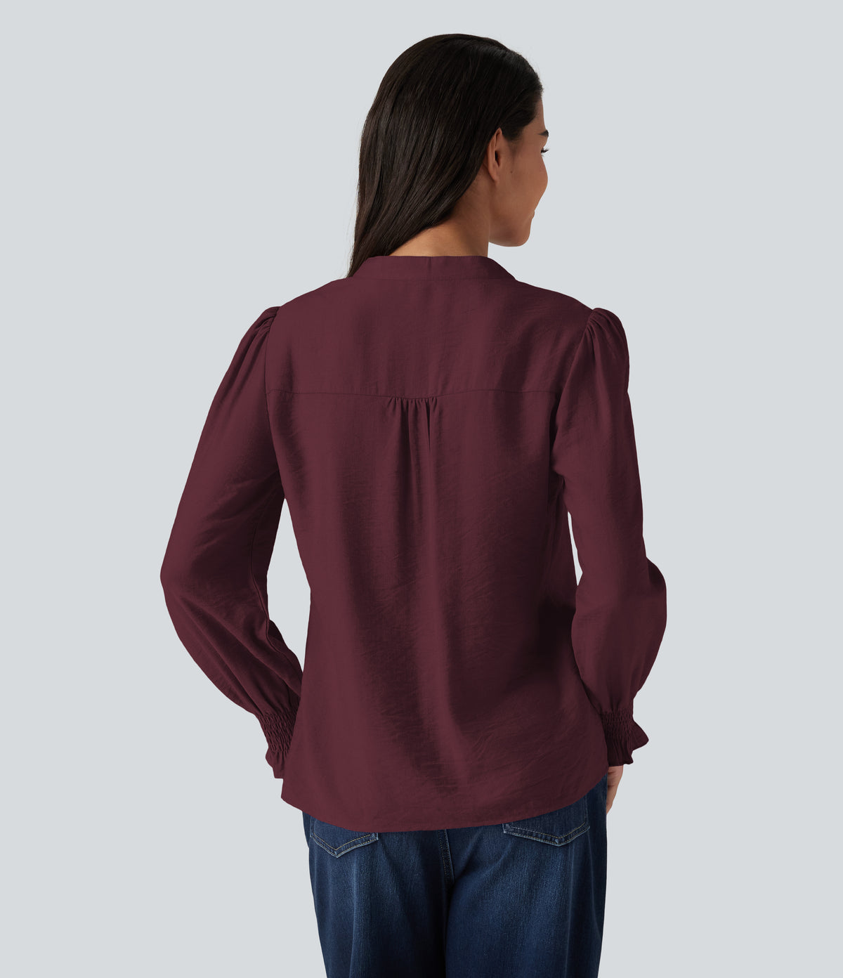 Lilou Blouse — Wine Red