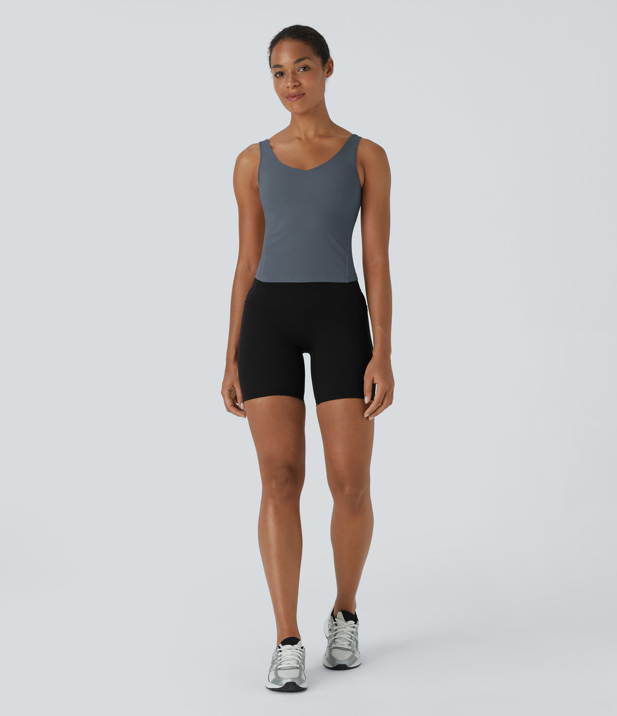 Daisy Tank — Warm Mid Blue