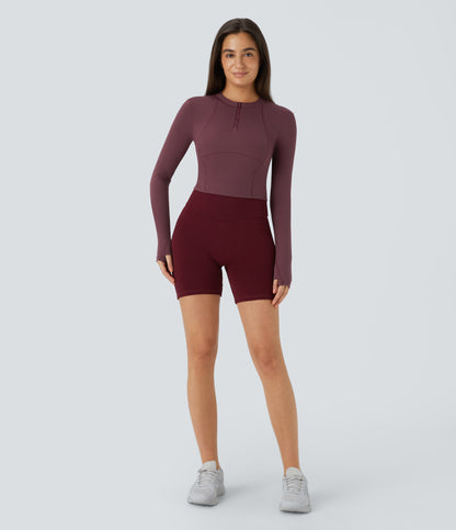 Aveline Zip Top — Black