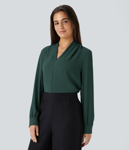 Verena Blouse — Karst Green