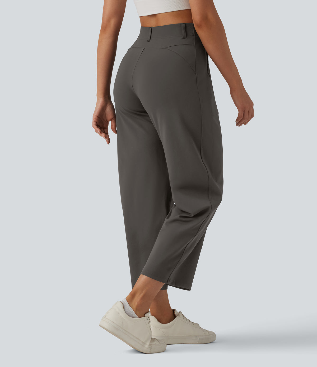 Leonie Pants — Deep Red Grey