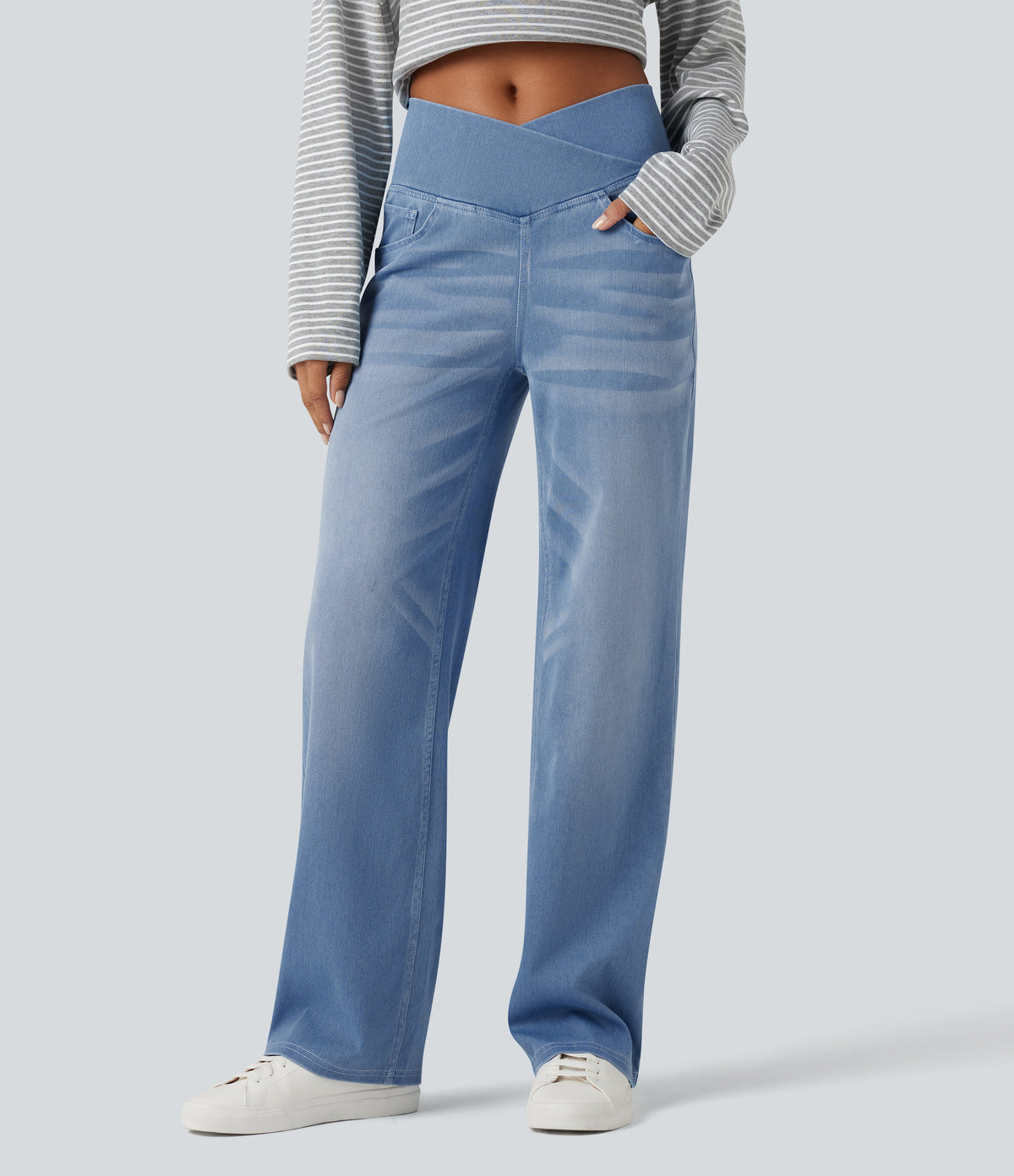 Elina Jeans — Powder Blue Denim