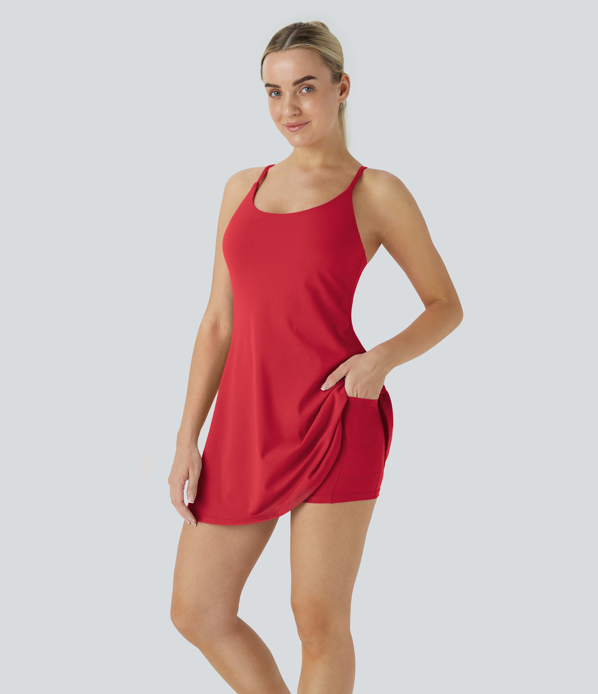 Petal Dress — Quetzal Green