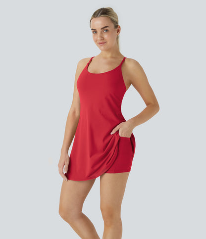 Petal Dress — Quetzal Green