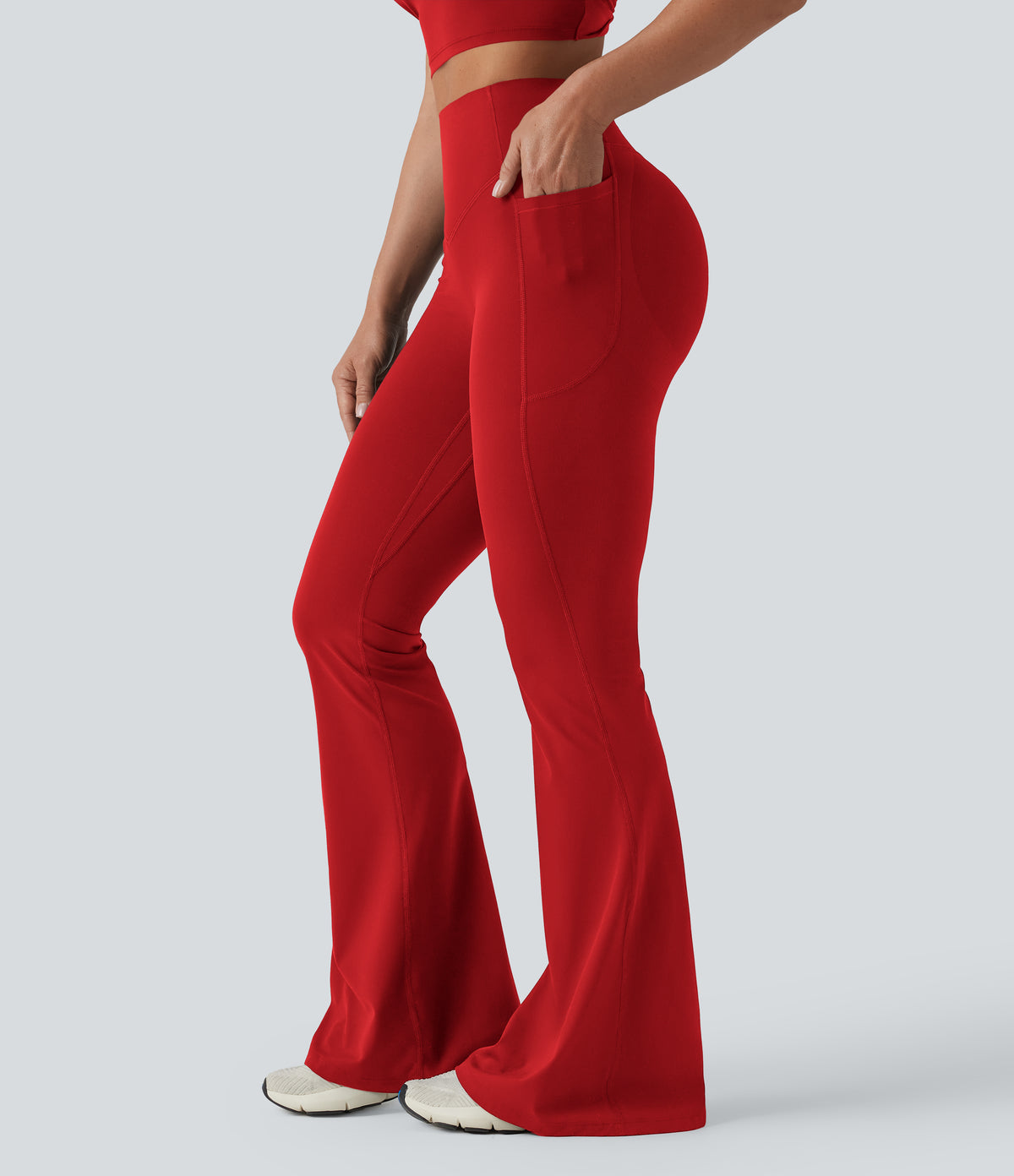 Mae Flare Legging — Aura Orange