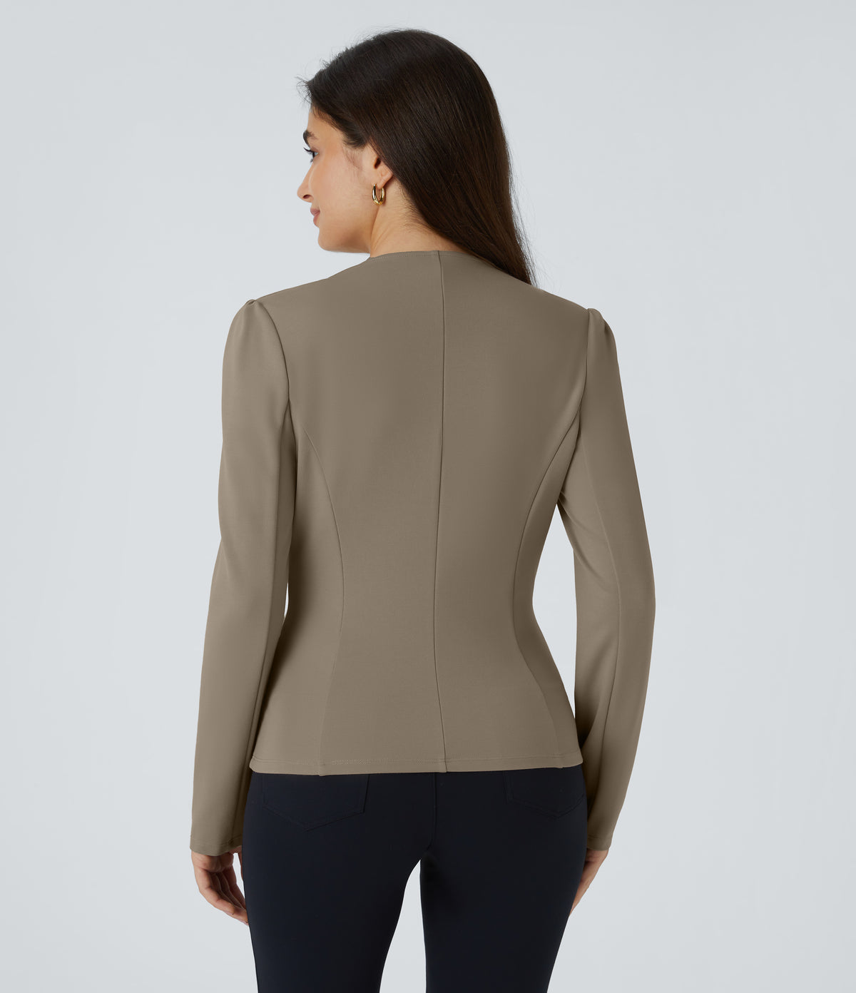 Faye Blazer — Birch Brown