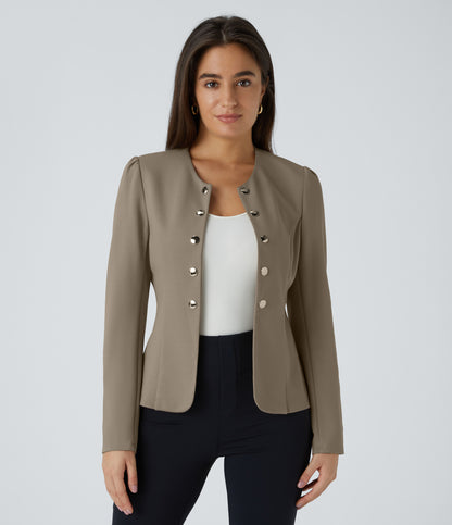 Faye Blazer — Birch Brown
