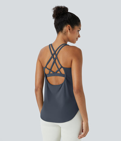 Maia Tank — Silent Blue