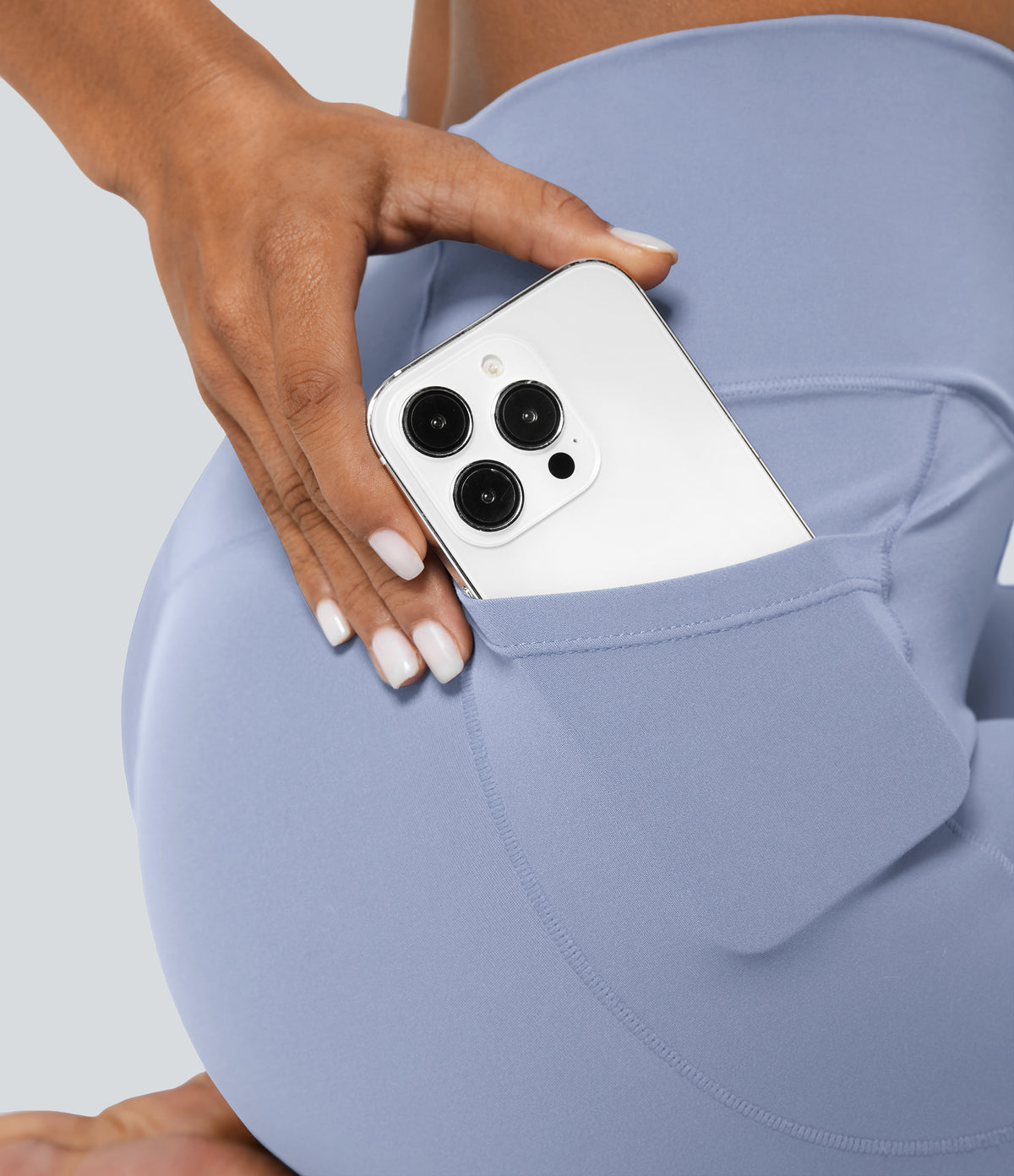 Petal Legging — Steel Gray