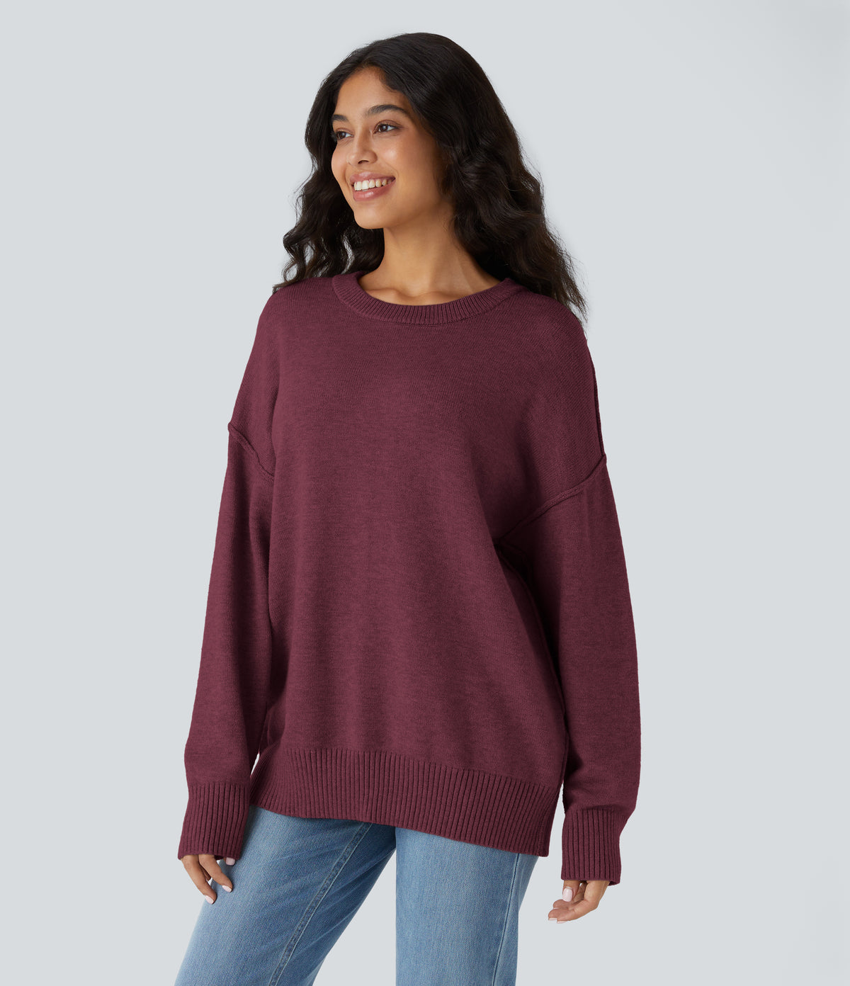 Marlow Sweater — Red Violet