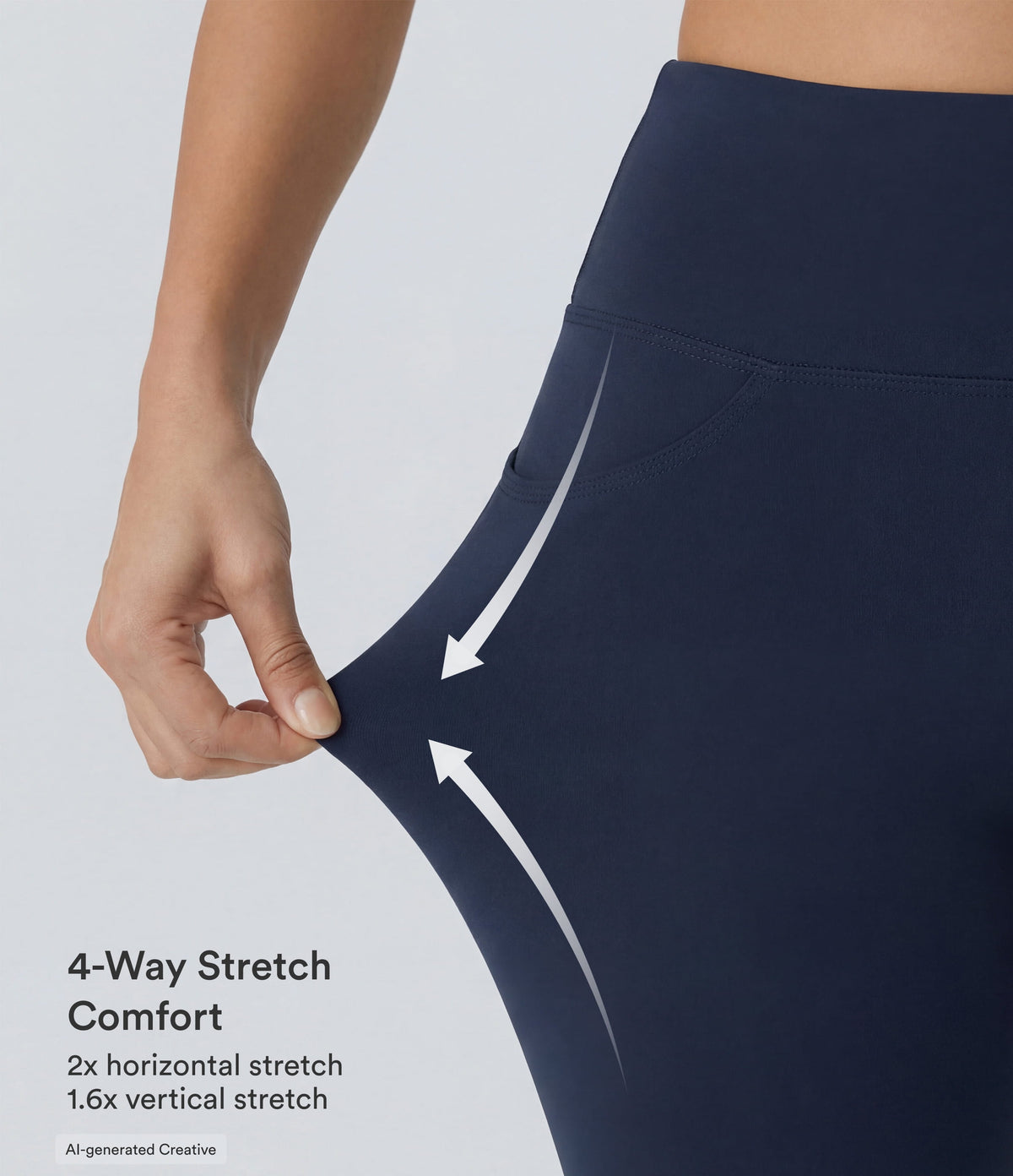 Willow Flare Legging — Midnight Blue