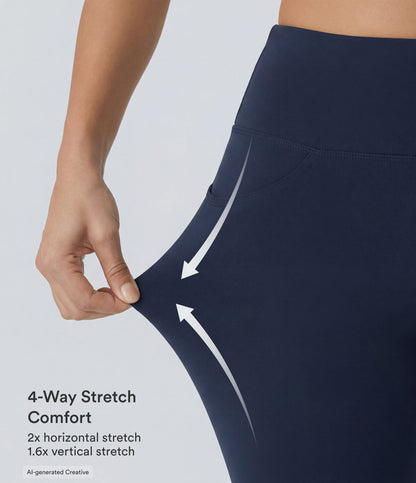 Willow Flare Legging — Midnight Blue