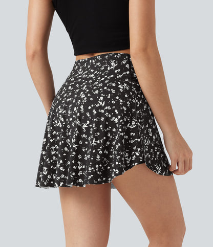Kaia Skirt — Noir Tudor Floral