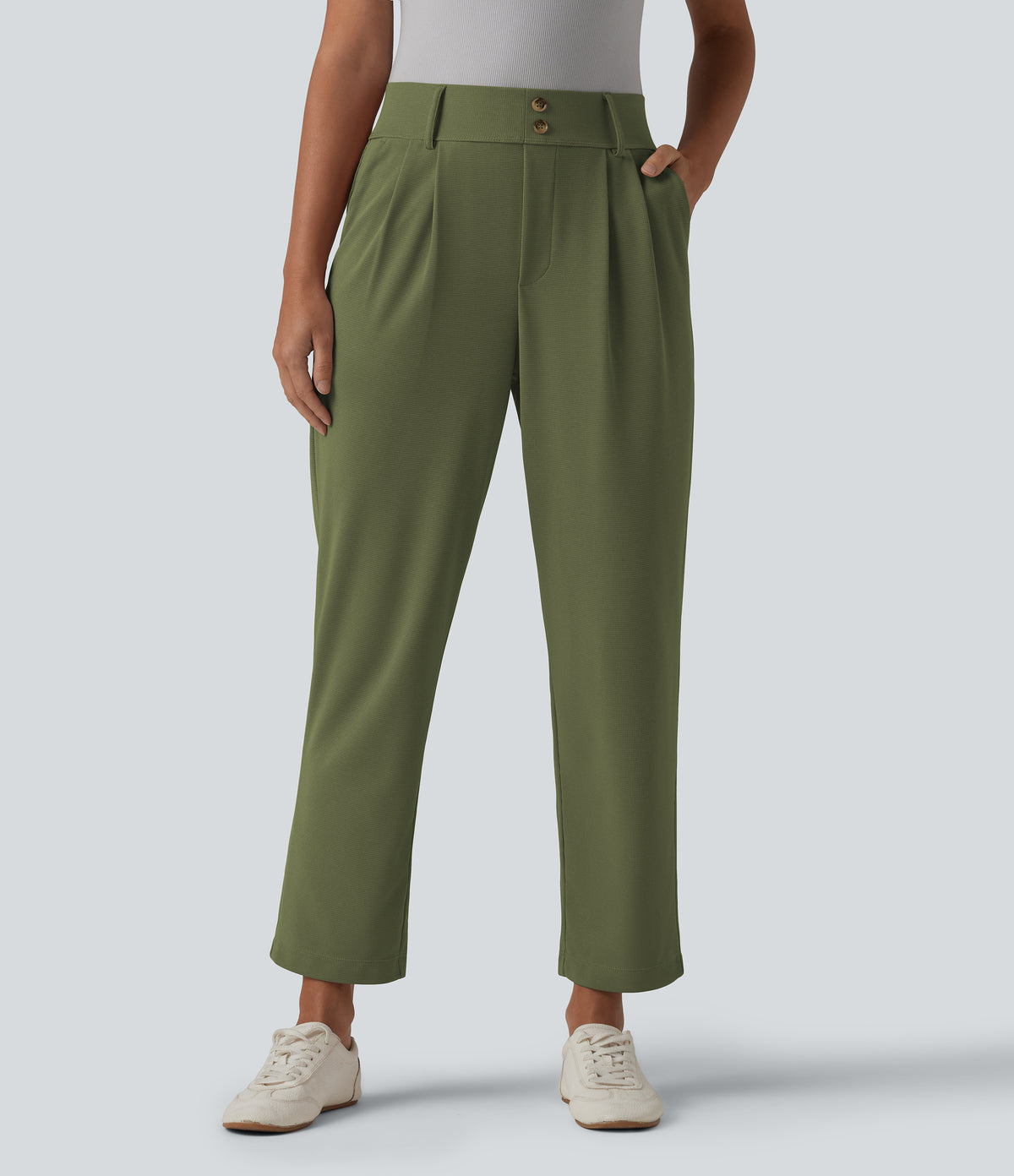 Naomi Pants — Loden Green