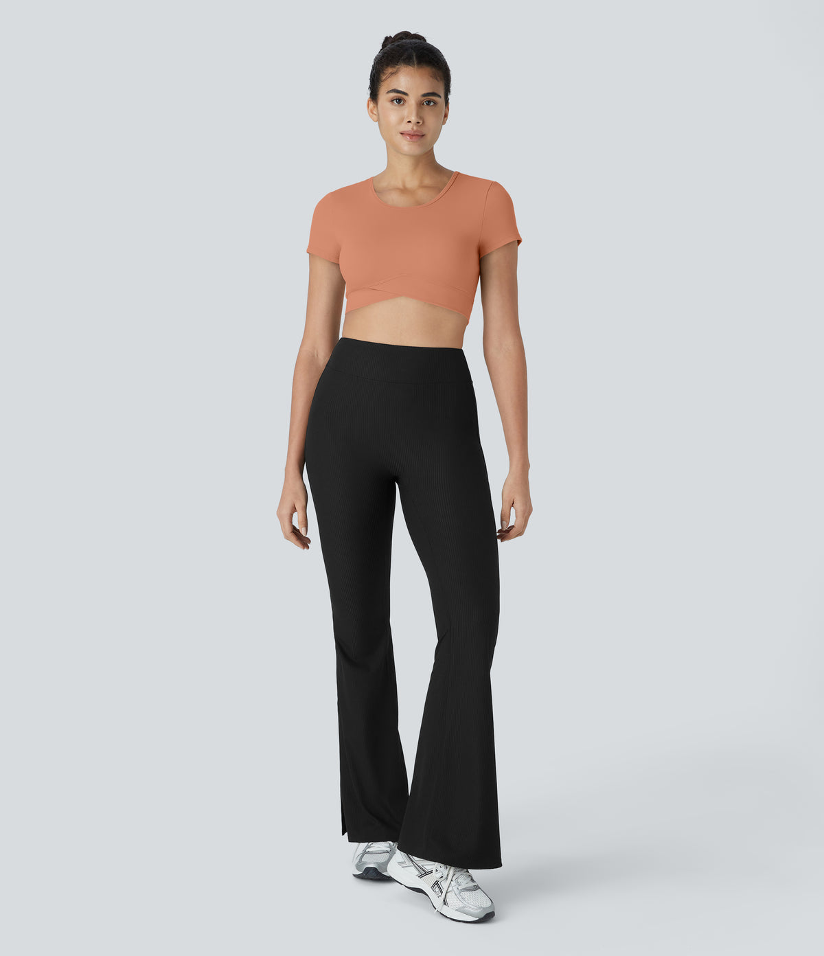 Aria Crop Top — Baroque Blue